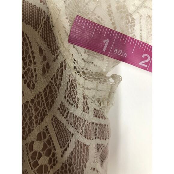 Nha Khanh Isabella Dress Lace Short Sleeve Maxi Gown Colorblock Black White 0 - Picture 7 of 10